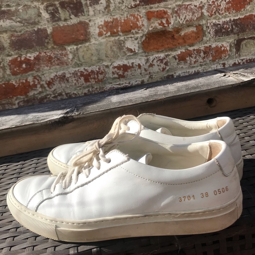 Common Projects leather white Italian sneakers